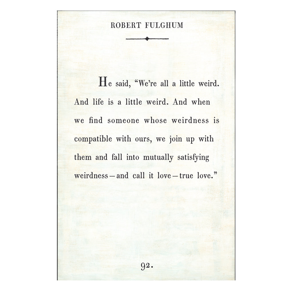Robert Fulghum Art Print - Book Collection
