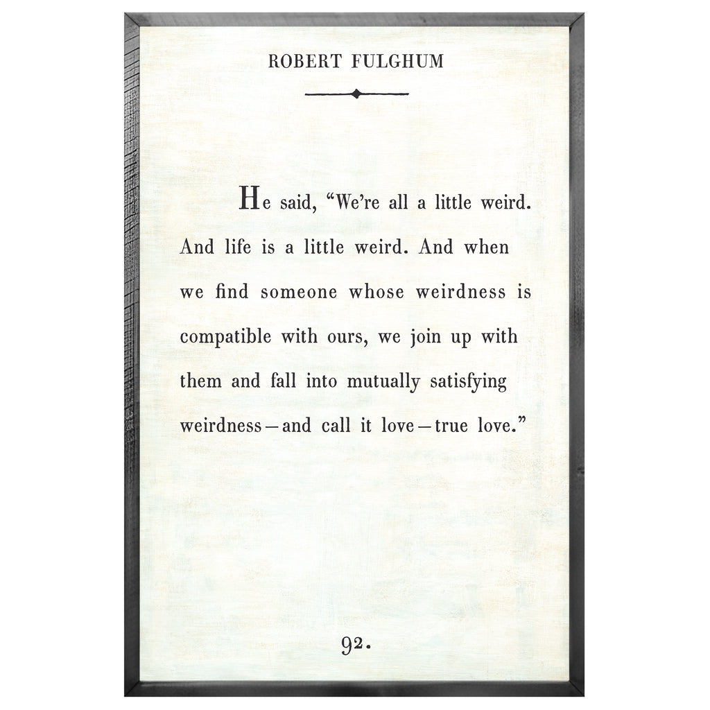 Robert Fulghum Art Print - Book Collection