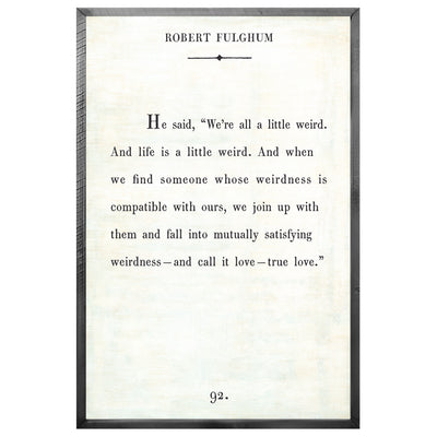 Robert Fulghum Art Print - Book Collection