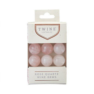 Rose Quartz Wine Gems - Set of 6