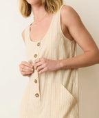 Sydney Jumpsuit, Natural Stripe