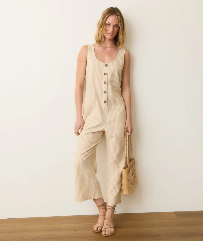 Sydney Jumpsuit, Natural Stripe