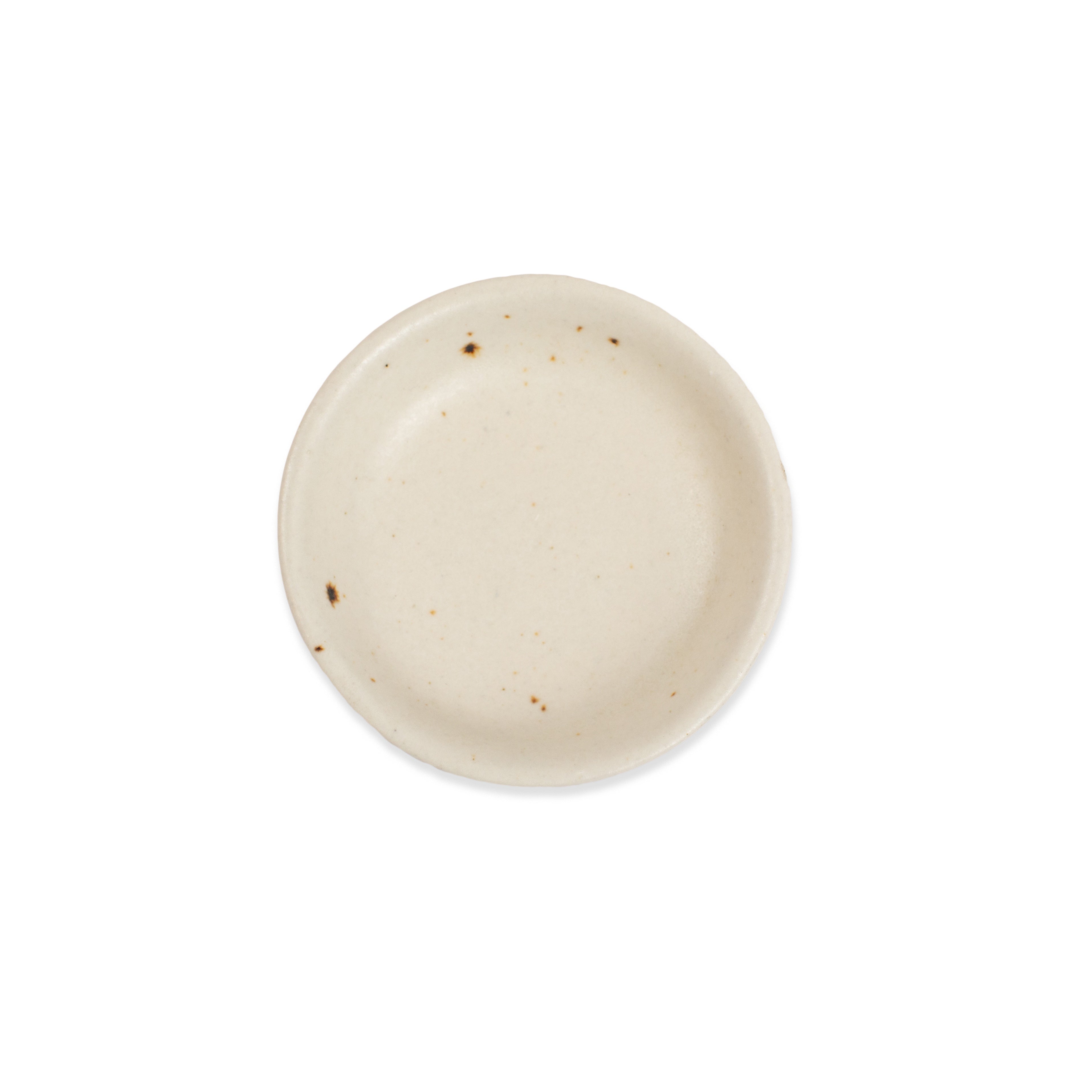 Small Round Speckled Ceramic Dish