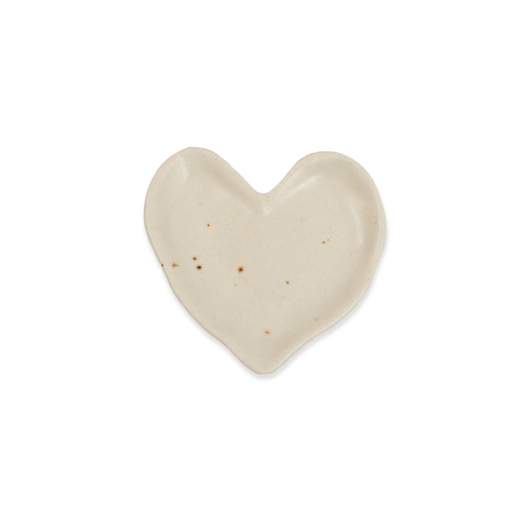 Heart Speckled Ceramic Dish