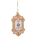 Champagne Button Ornament