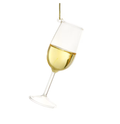 White Wine Glass Ornament