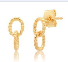 Twisted Chainlink Earrings