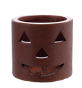 Terra-cotta Votive Holder Cut-Out Jack-O-Lantern