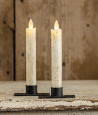 6.75" Moving Flame Cream Taper Candle