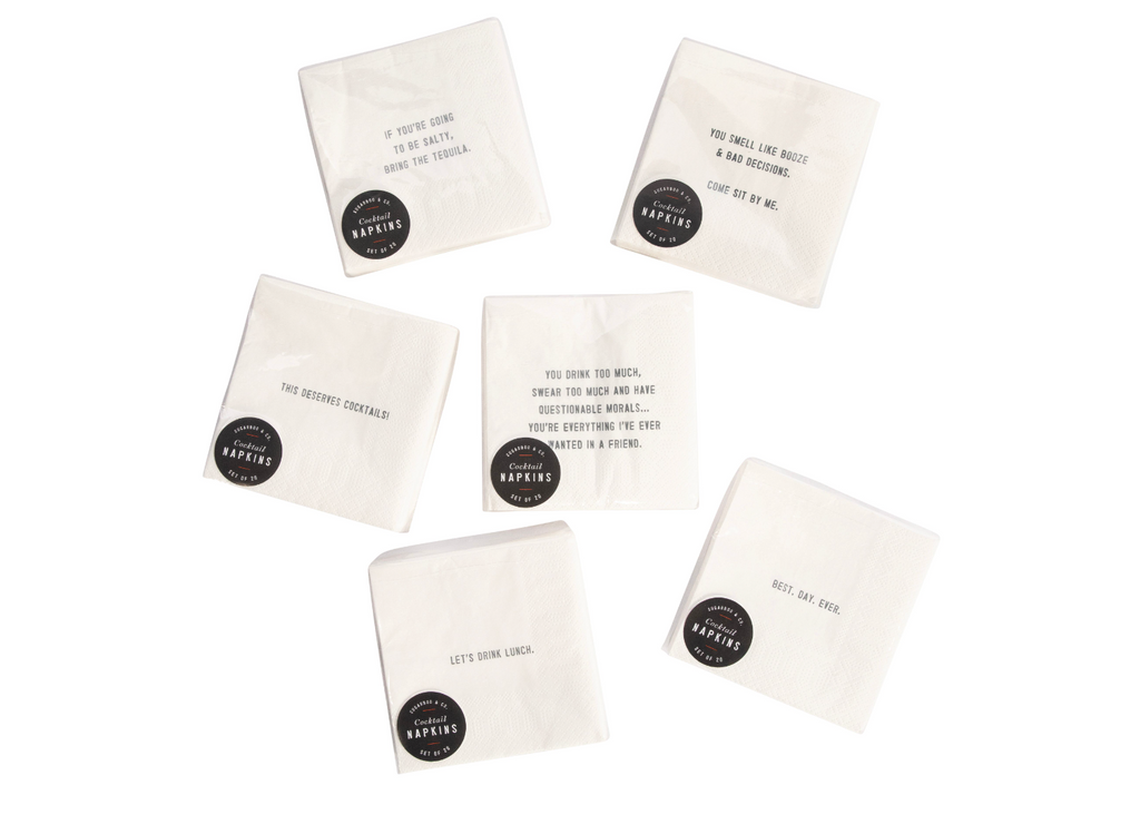 Let's Drink Lunch Cocktail Napkins
