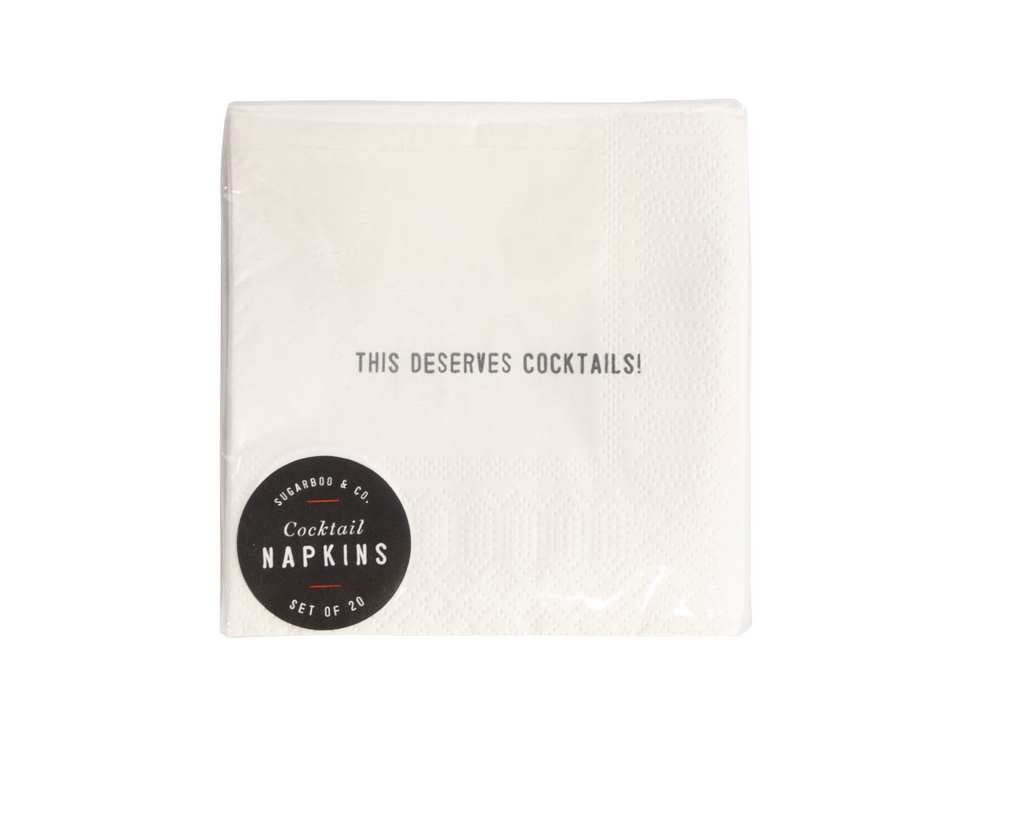 This Deserves Cocktails! Cocktail Napkins