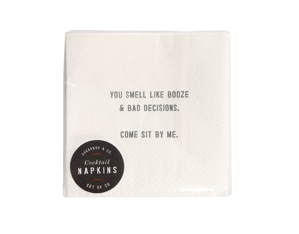 You Smell Like Booze Cocktail Napkins
