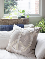 Pillow Collection - Splattered Peace Sign