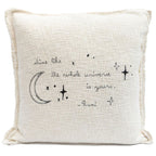 Shine Embroidered Pillow 24x24 - Beige