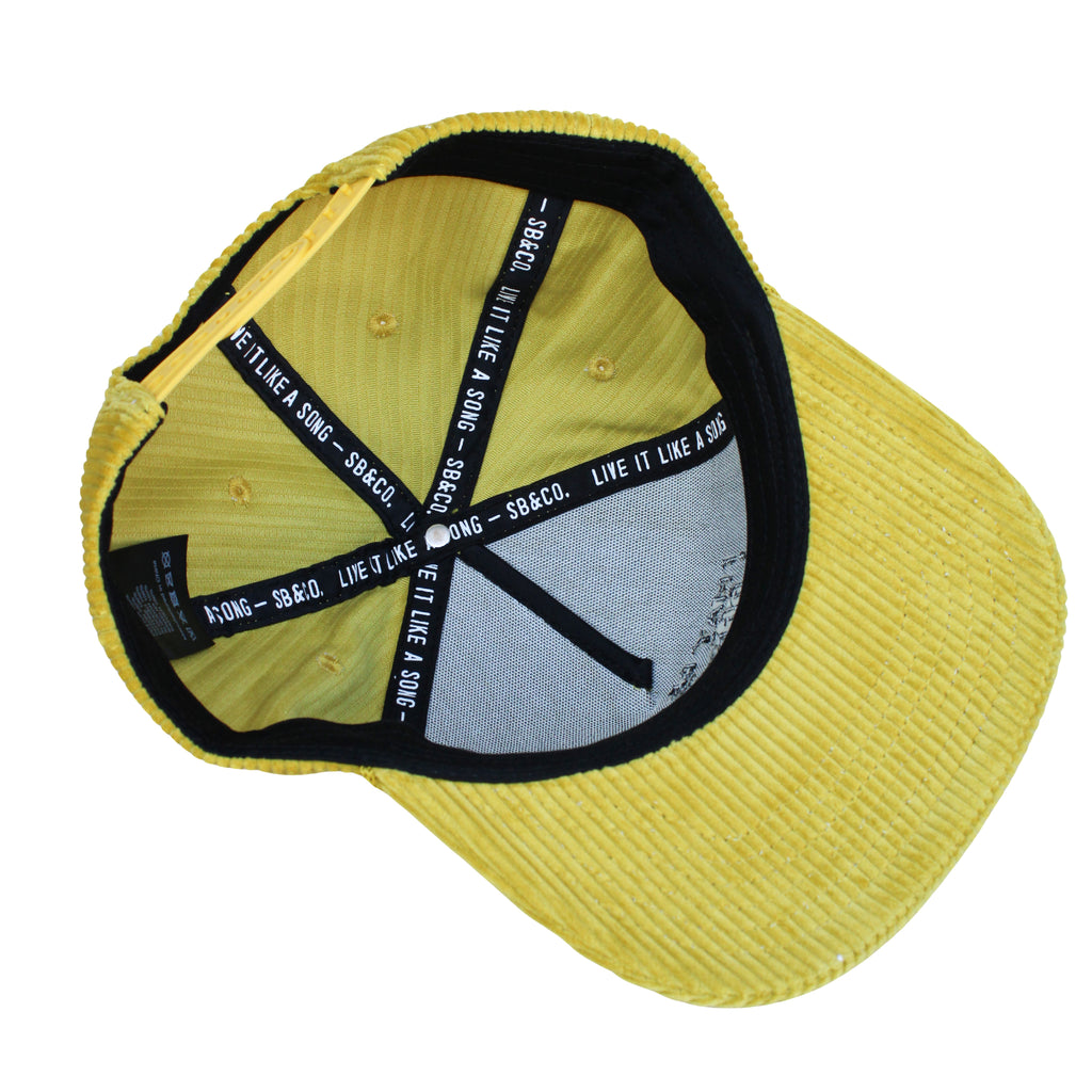 Cool Bands Corduroy Trucker Hat- Chartreuse