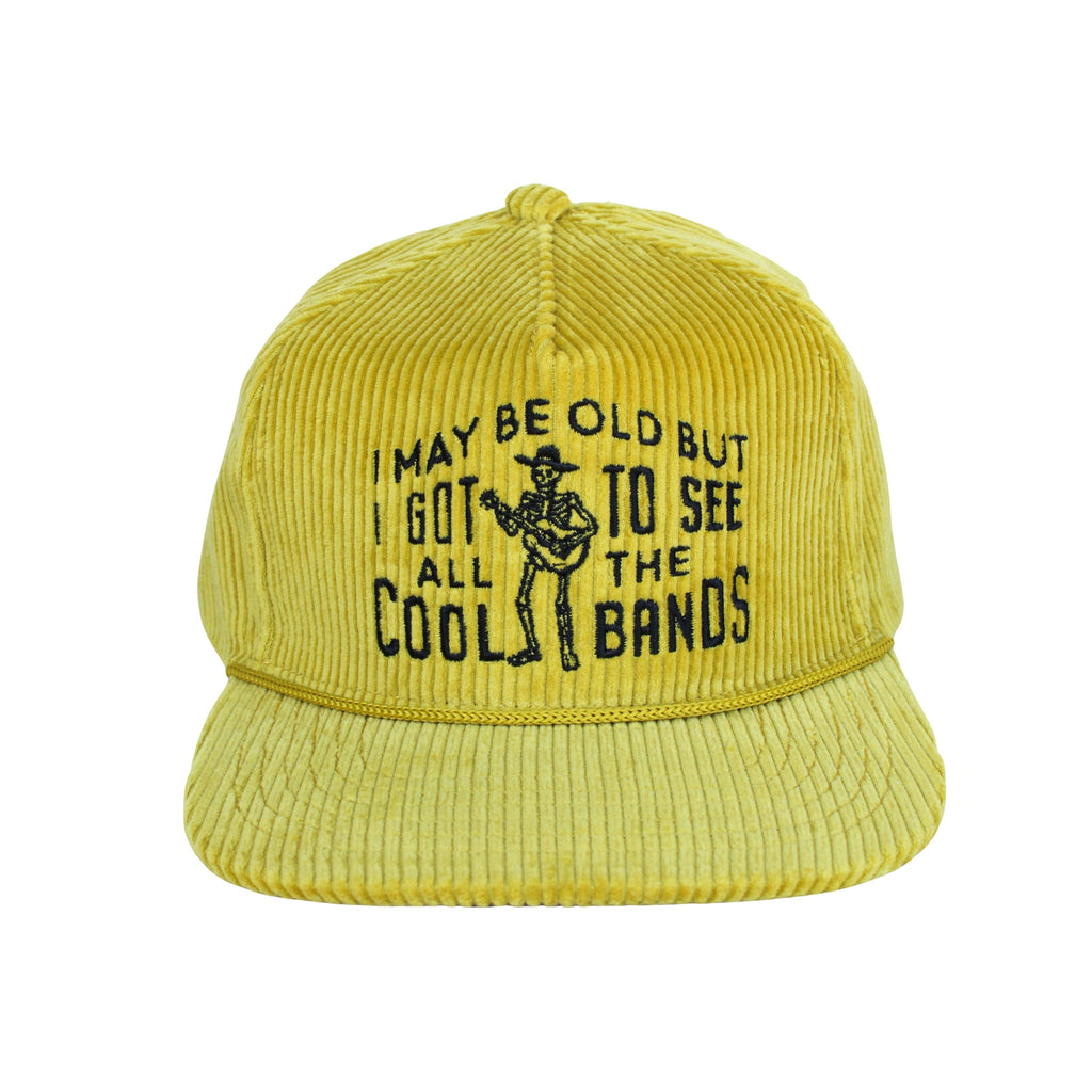 Cool Bands Corduroy Trucker Hat- Chartreuse