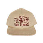 Cool Bands Corduroy Trucker Hat - Oatmeal