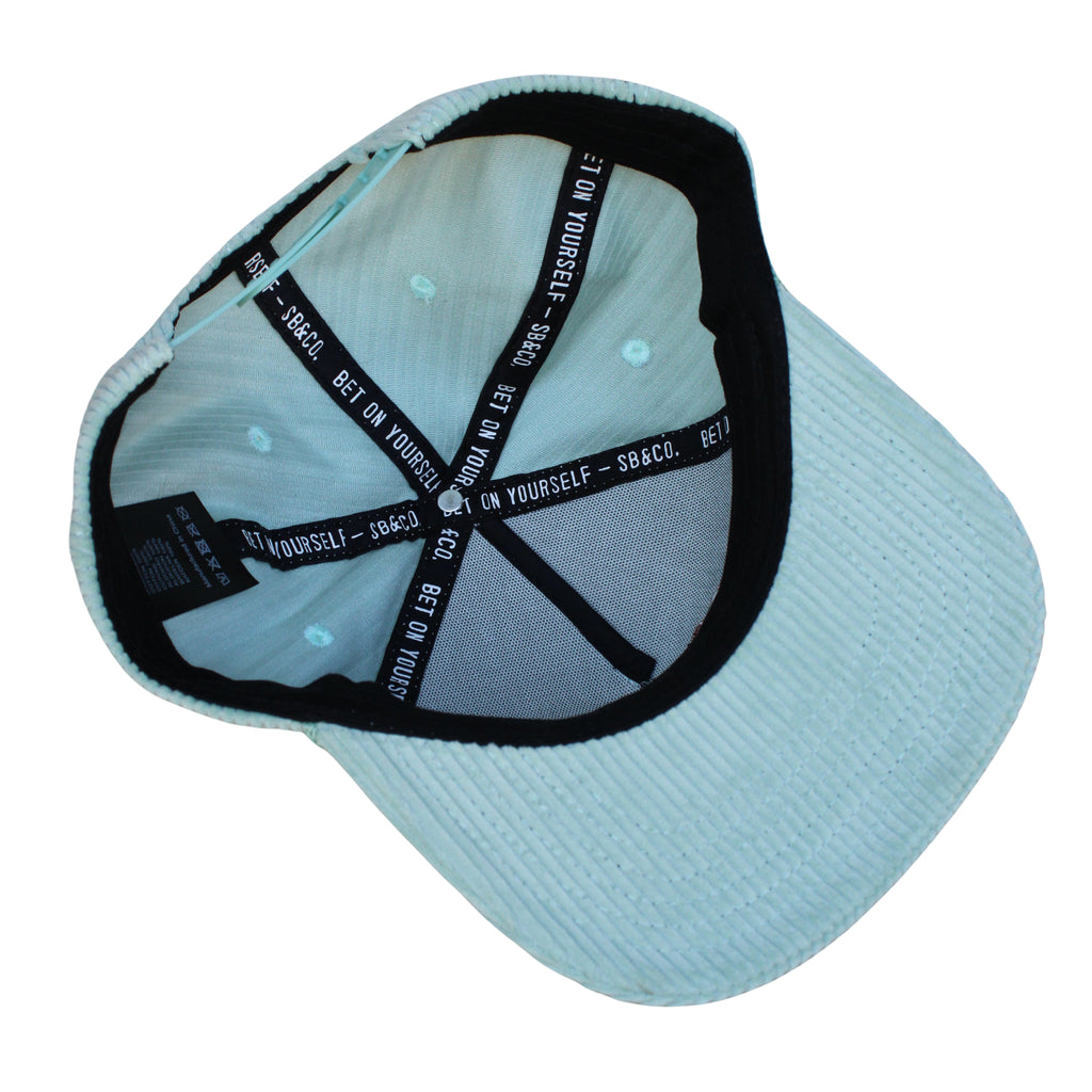 I Lost My A$$ Corduroy Trucker Hat- Ice Blue
