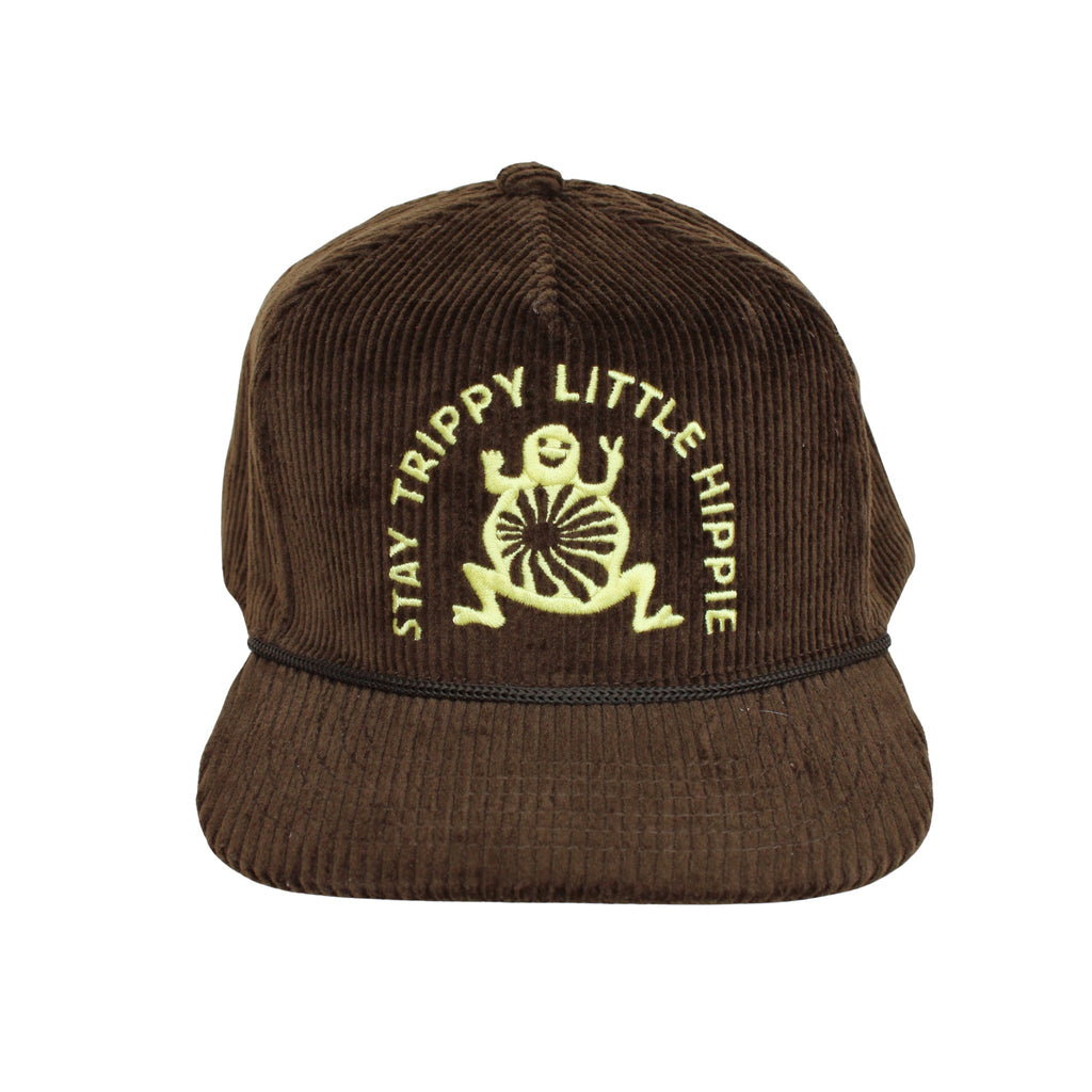 Stay Trippy Corduroy Trucker Hat- Chocolate