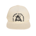 Stay Trippy Corduroy Trucker Hat- Cream