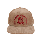 Stay Trippy Corduroy Trucker Hat- Flax