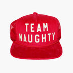 "Team Naughty" Corduroy Trucker Hat
