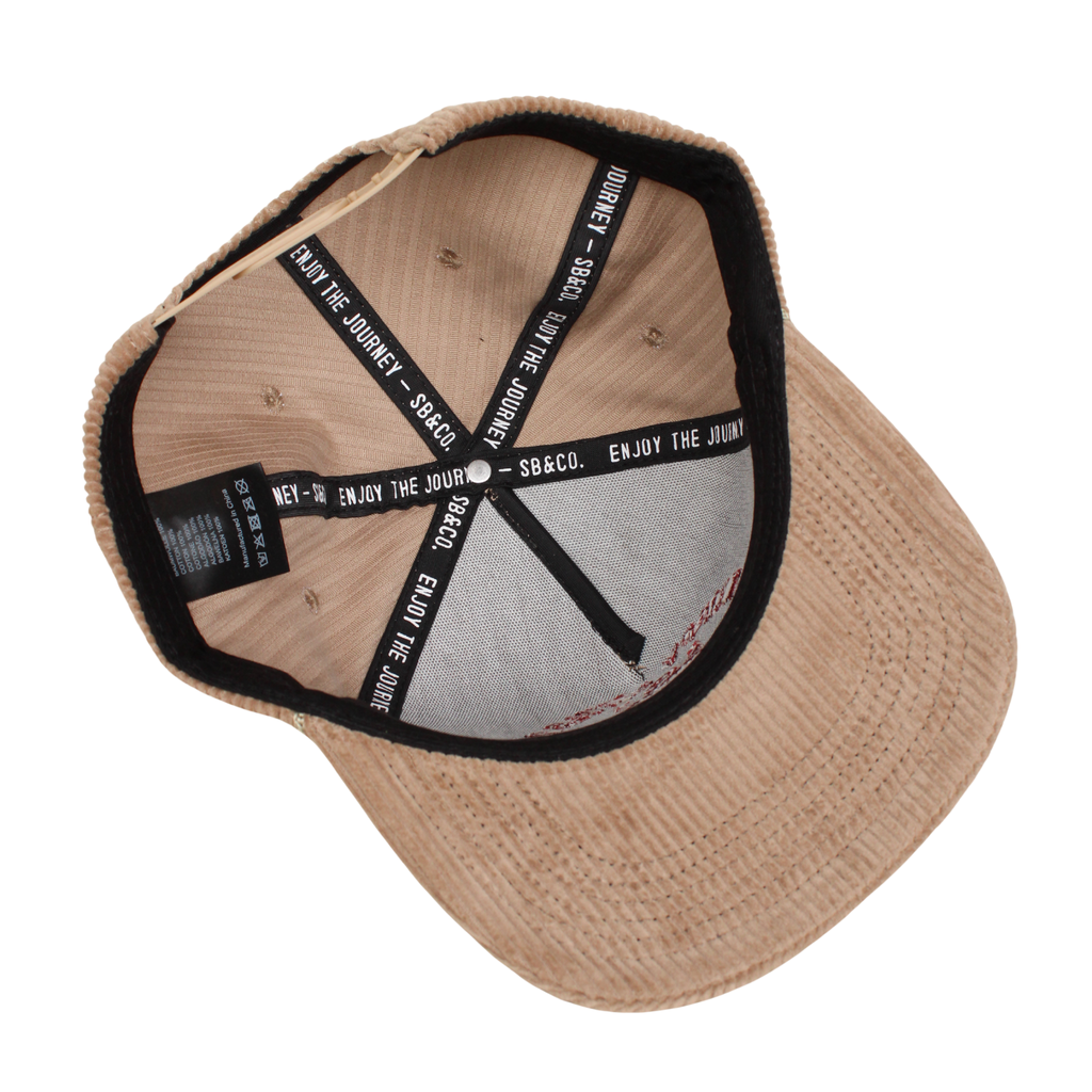 Stay Trippy Corduroy Trucker Hat- Flax