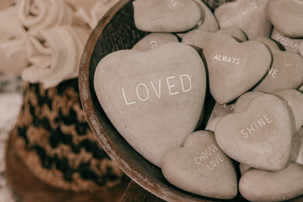 Large LOVED Stone Heart