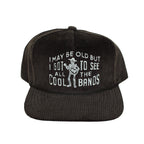 Cool Bands Corduroy Trucker Hat- Charcoal