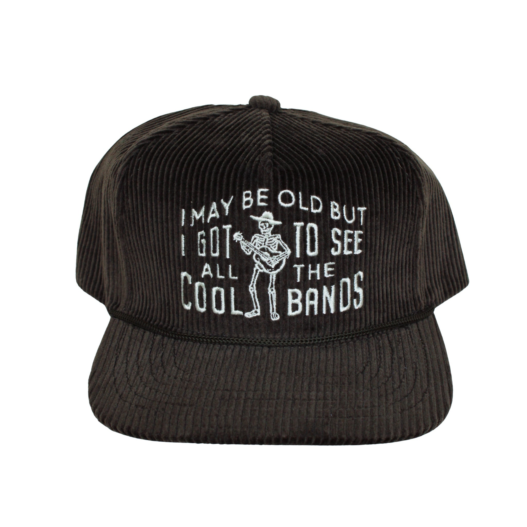 Cool Bands Corduroy Trucker Hat- Charcoal