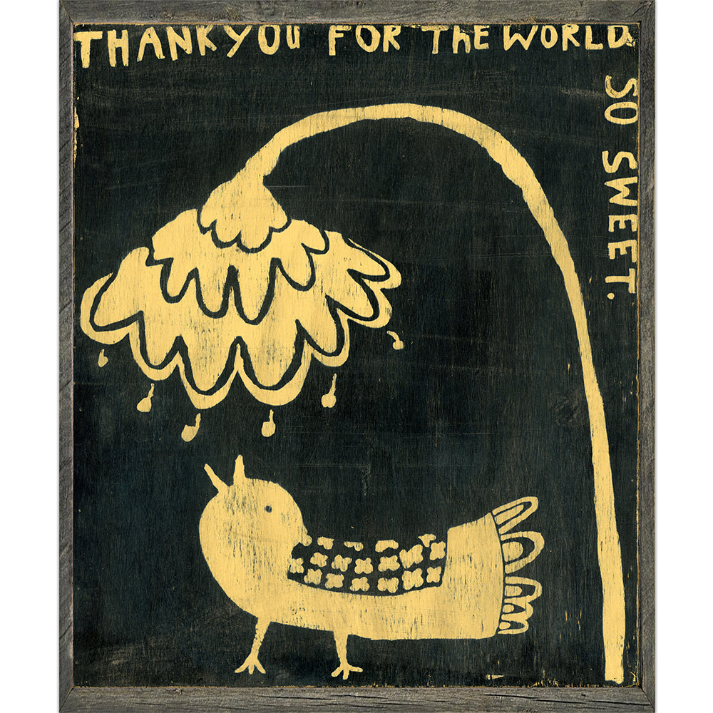 Thank You Bird Art Print