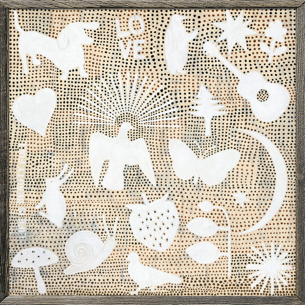 Things I Like Edition 1 Art Print - Grey Wood