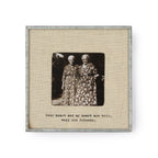 "Your Heart & My Heart" Zinc Linen  Frame 3.5”x3.5"