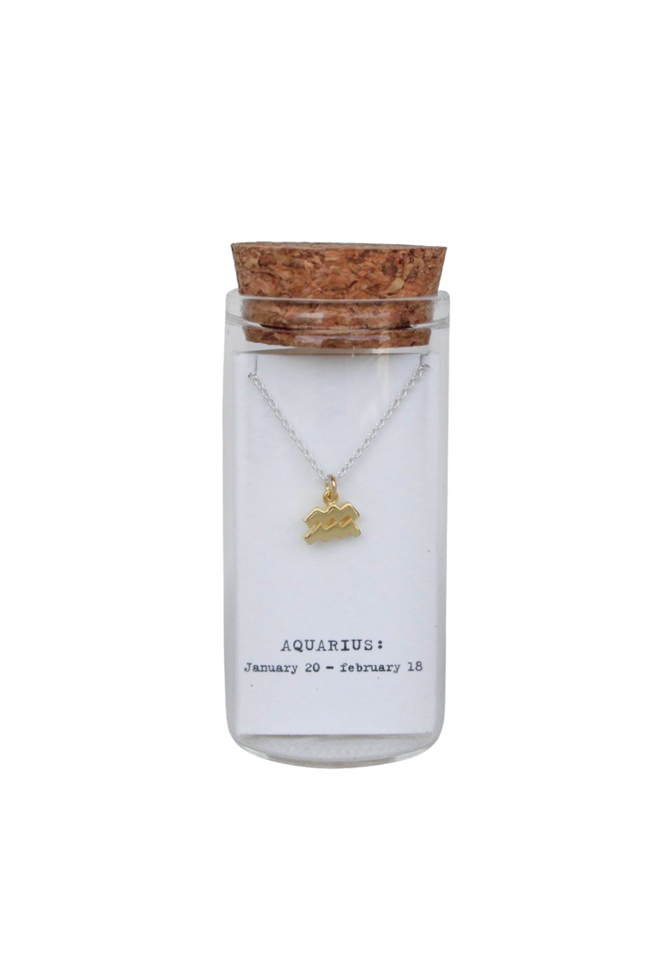 Message in a Bottle - Zodiac Necklace