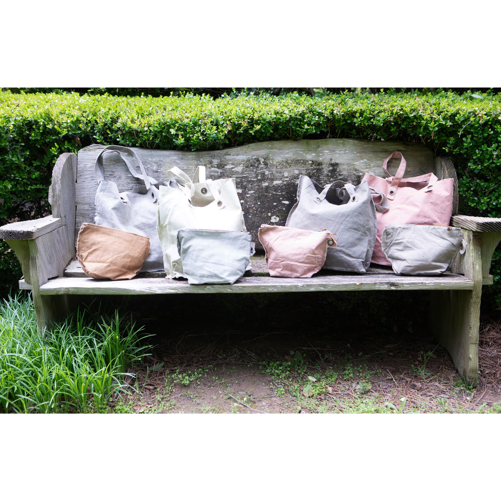 Washed Canvas Zip Bag