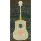Vertical Guitar Legend Two Art Print - Gallery Wrap