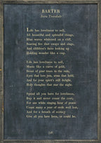 Barter Art Print - Poetry Collection