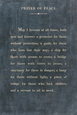 Prayer of Peace Art Print (Gallery Wrap)