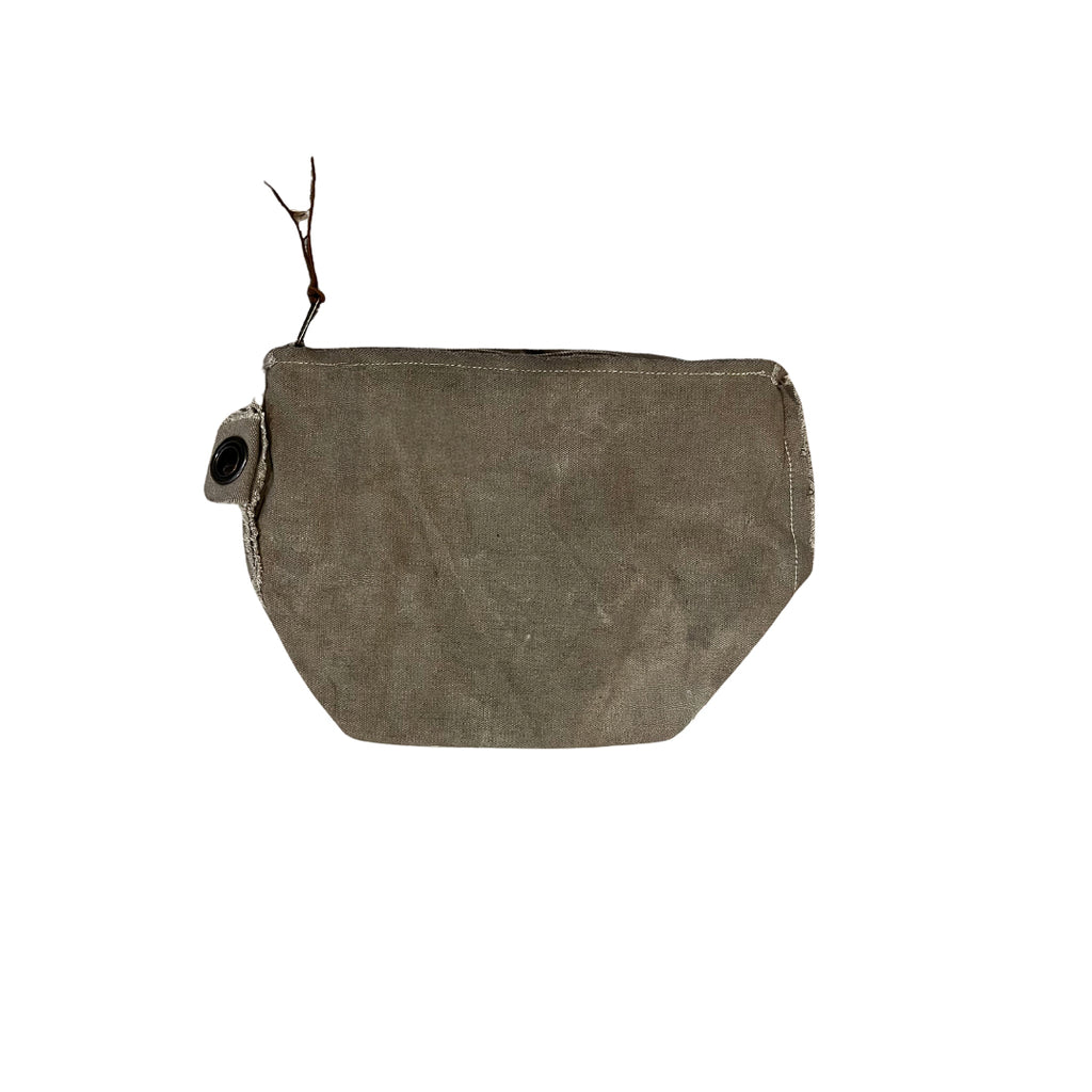 Washed Canvas Zip Bag
