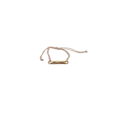 ****Brass Dwell In Hope Braided Bracelet - Adjustable