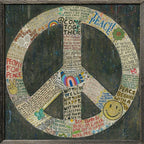 Choose Peace Art Print in Black
