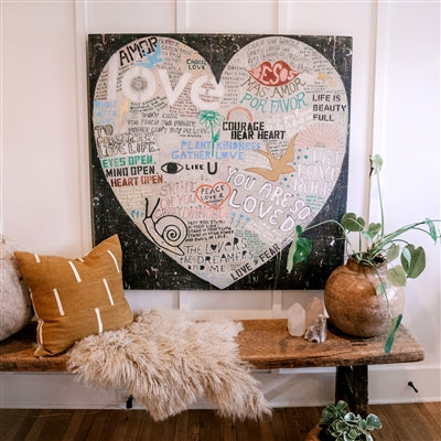 Choose Love Art Print in Black