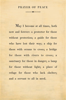 Prayer of Peace Art Print (Gallery Wrap)