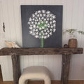 Dandelion Art Print - Grey Wood