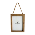 Wooden Frame 5"x7" With Jute Vertical- Natural