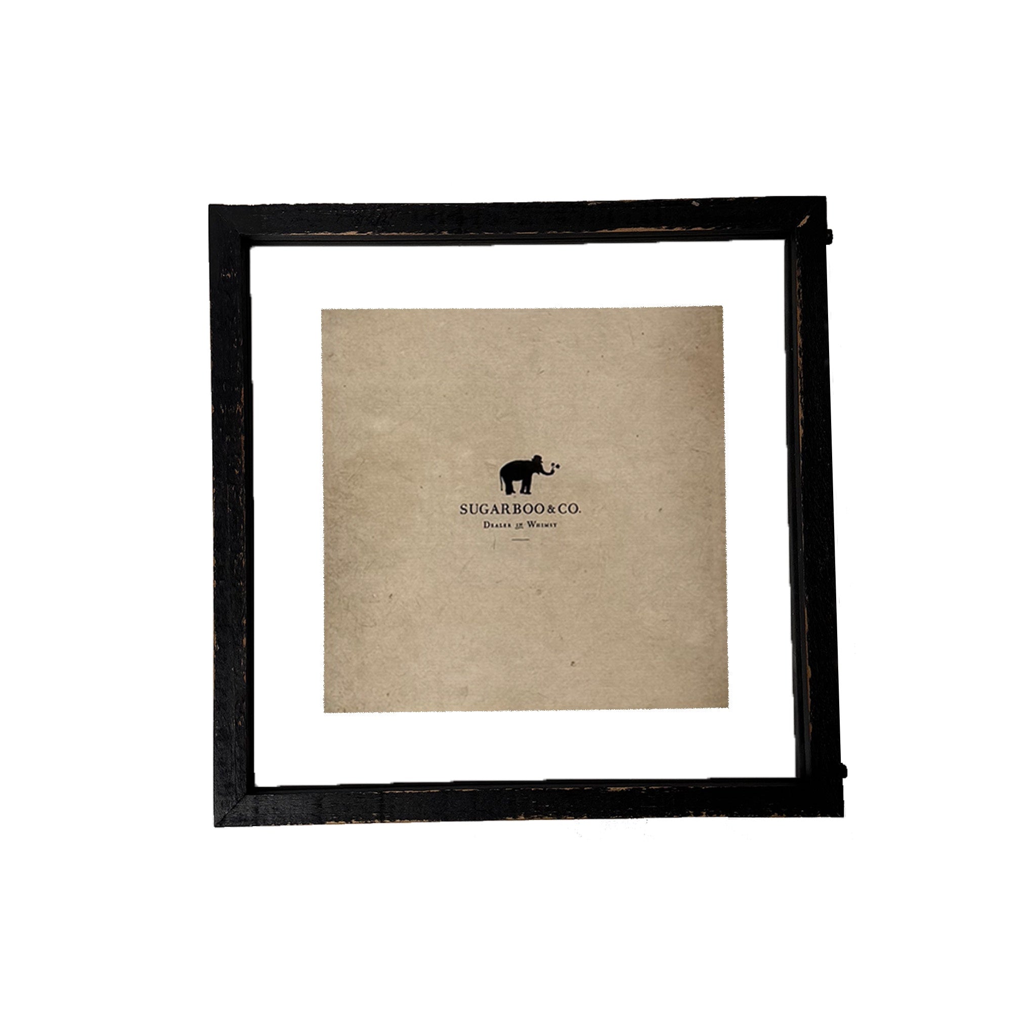 Wood Floating Frame 12" x 12" - Black