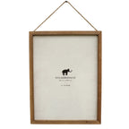 Wooden Frame 16"x12" With Jute-Natural Vertical