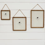 Wooden Frame 16"x12" With Jute-Natural Vertical