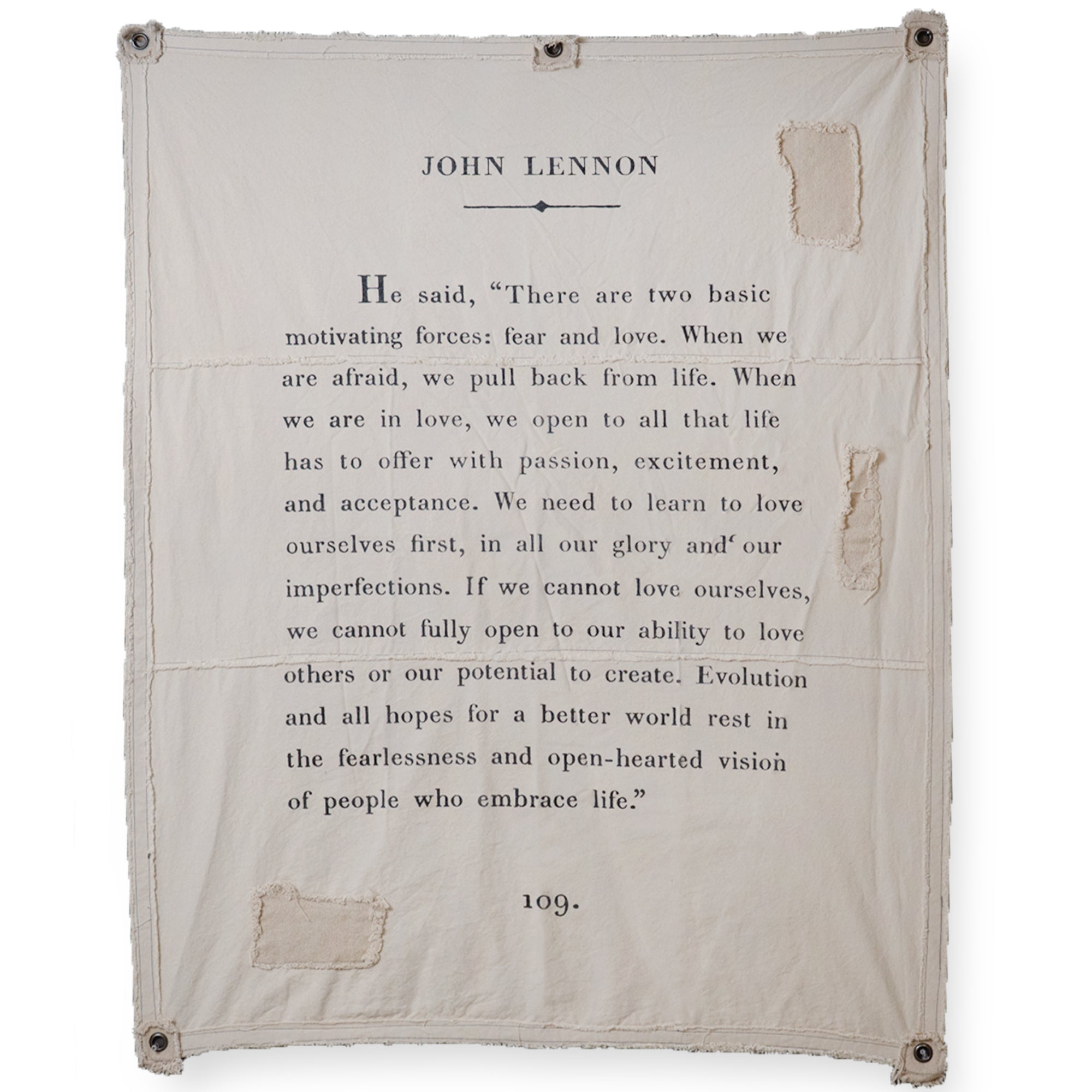 ***Wall Tarp - John Lennon - 46” x 57