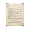 Canvas Wall Hanging - 10 Rules for being Human - 46" x 57"